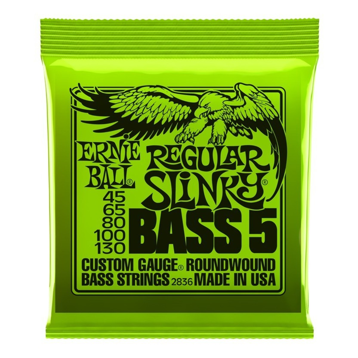 Ernie Ball Regular Slinky Nickel Bass 5 String, 45-130